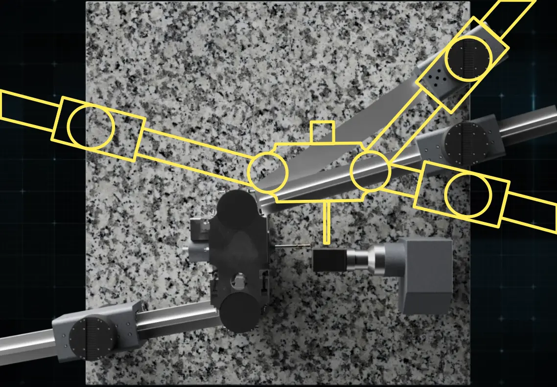 Reconfigured 3-Legged Platform with Horizontal Cutting Tool Orientation